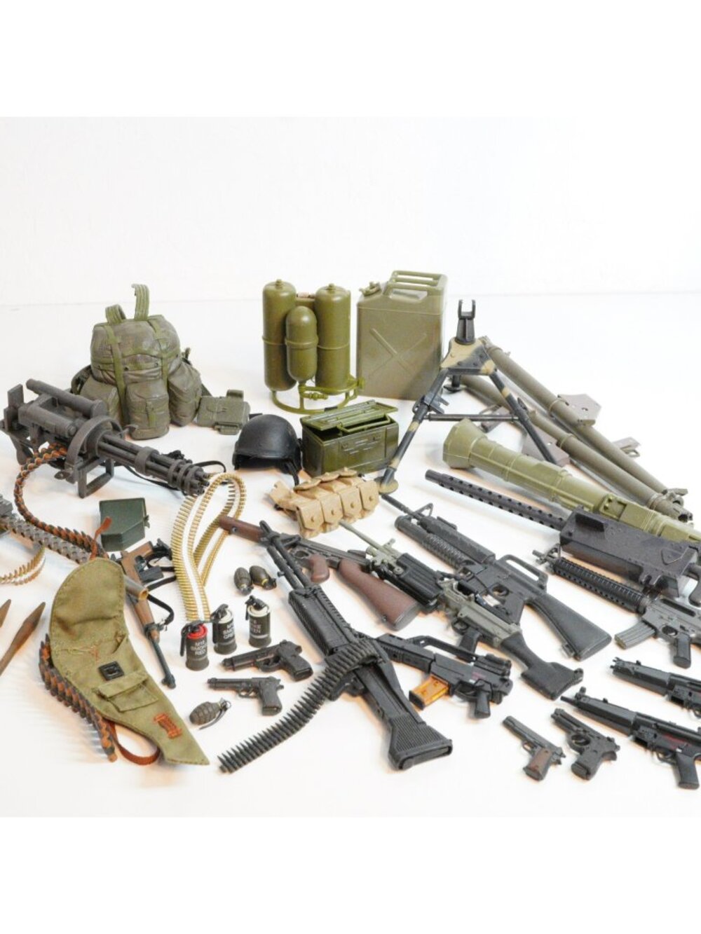 Vintage GI Joe 1:6 Scale Military Accessories Toy Lot Weapons Backpack Ammo Gear